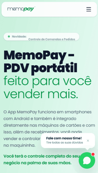 Versão mobile do projeto Memopay